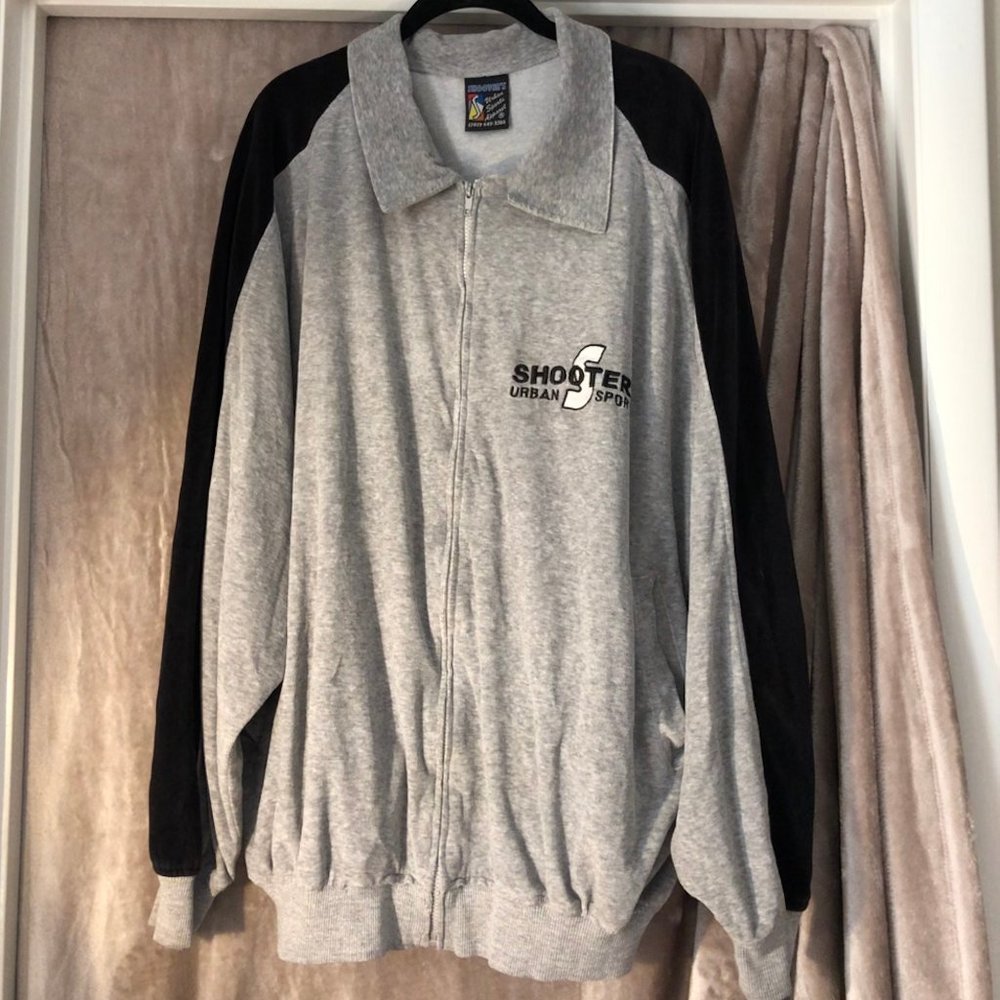 Mens Sporty Velour Jacket